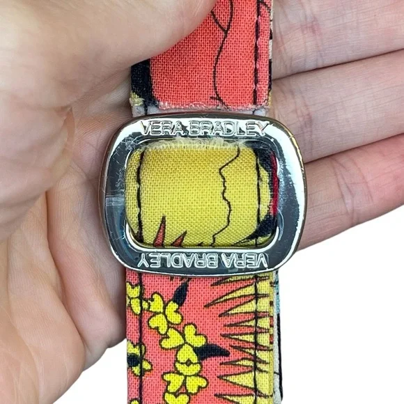 Vera Bradley *RETIRED PRINT* Happy Snails Saddle Up Silver Ring Floral Bag Purse - Picture 6 of 12